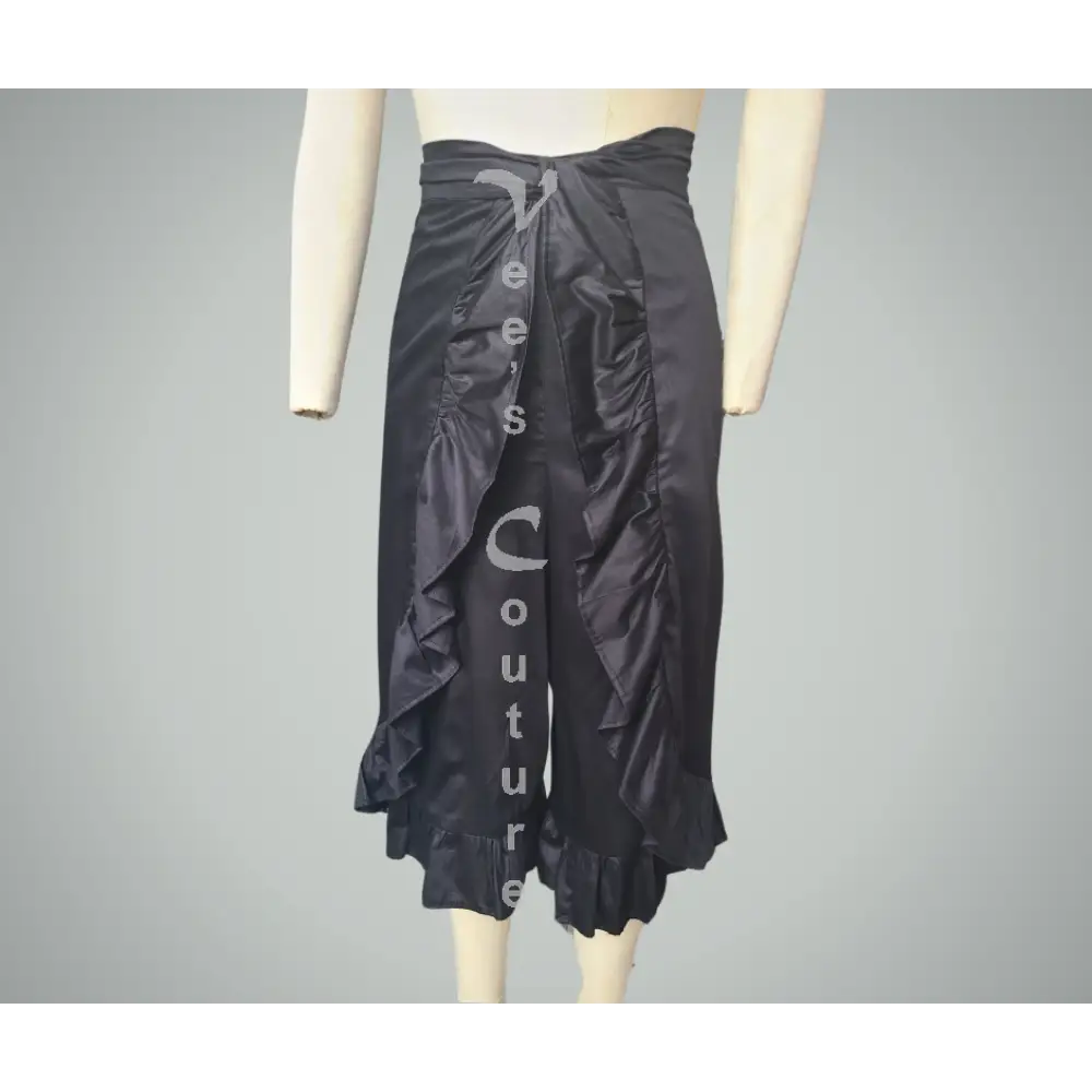 Cascading Ruffles - Midi One Size Fits Most / Black Wrap Pant